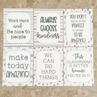 BOHO minimalistic Pastel Classroom Decor- Digital Download Motivational Posters