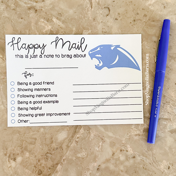 Happy Mail With Panthers Mascot