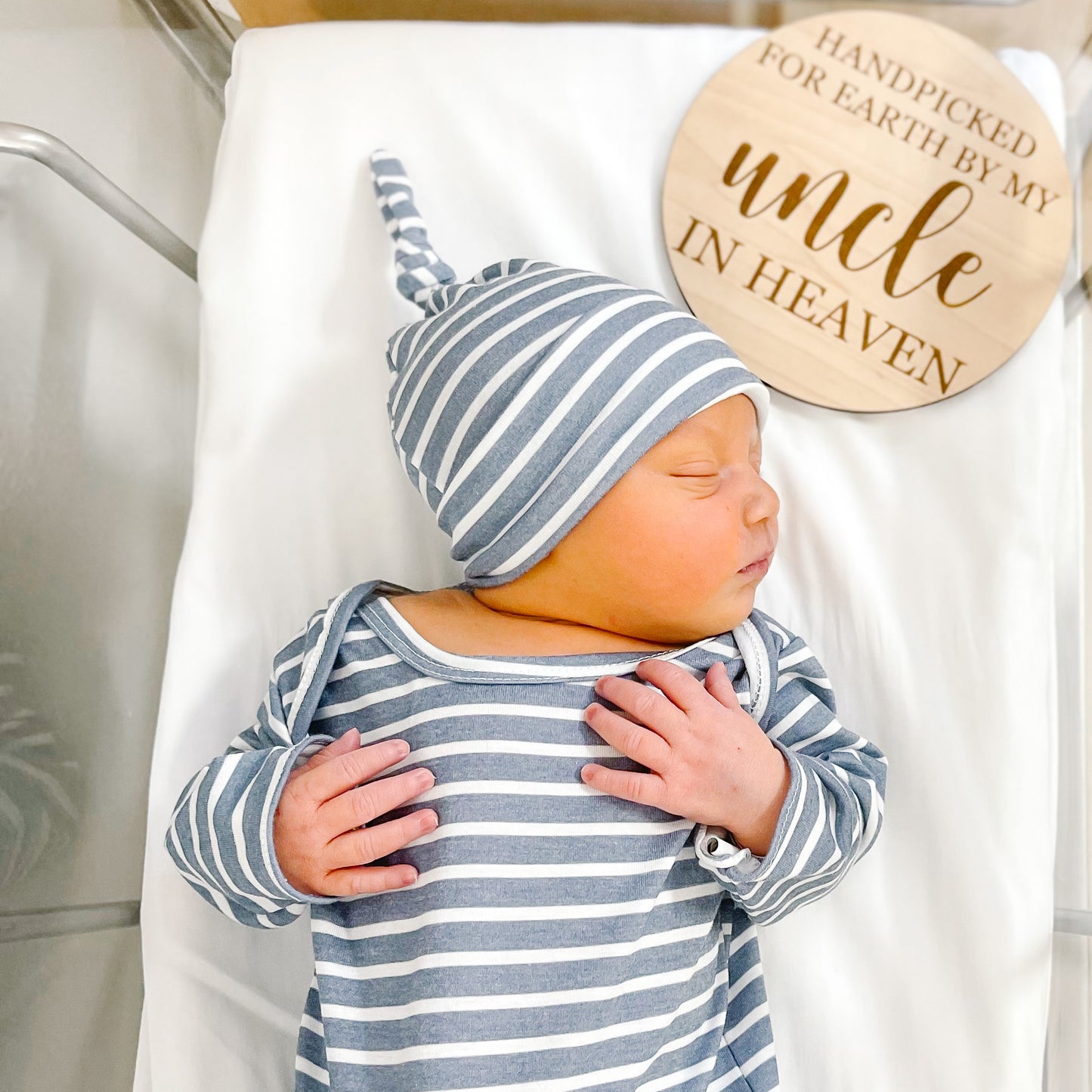 Hand picked Wooden baby announcement Custom wood birth announcement ...