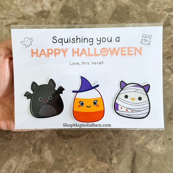 Squishmallow 3 Sticker Classroom Gift Pack- Happy Halloween