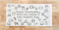 Family Thanksgiving coloring banner