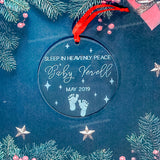 Sleep in Heavenly Peace Baby Loss Christmas Ornament