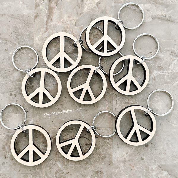 Peace Sign Keychain Only- Classroom Gift Pack