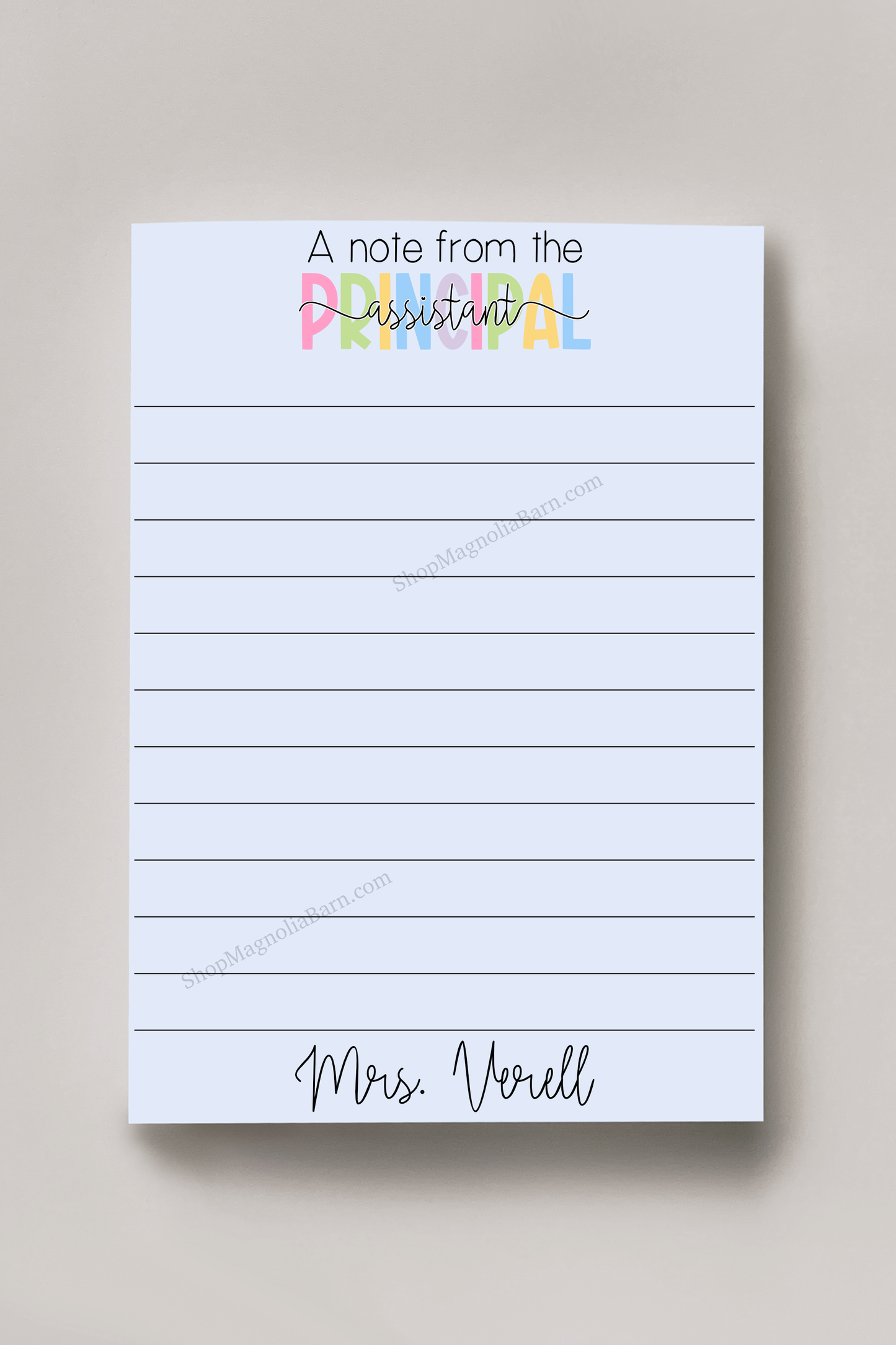 Assistant Principal Notepad