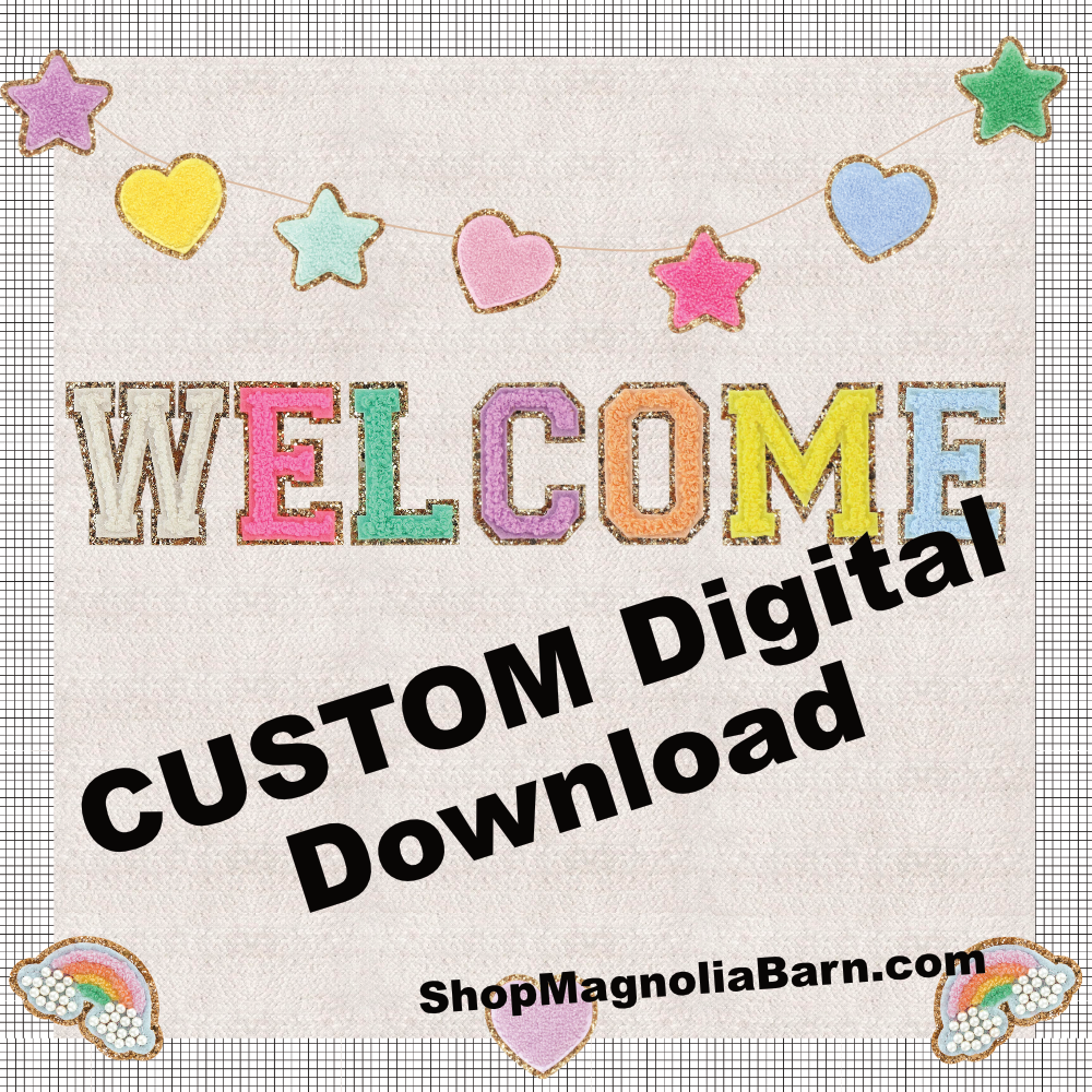 Chenille Patches Digital Download -CUSTOM