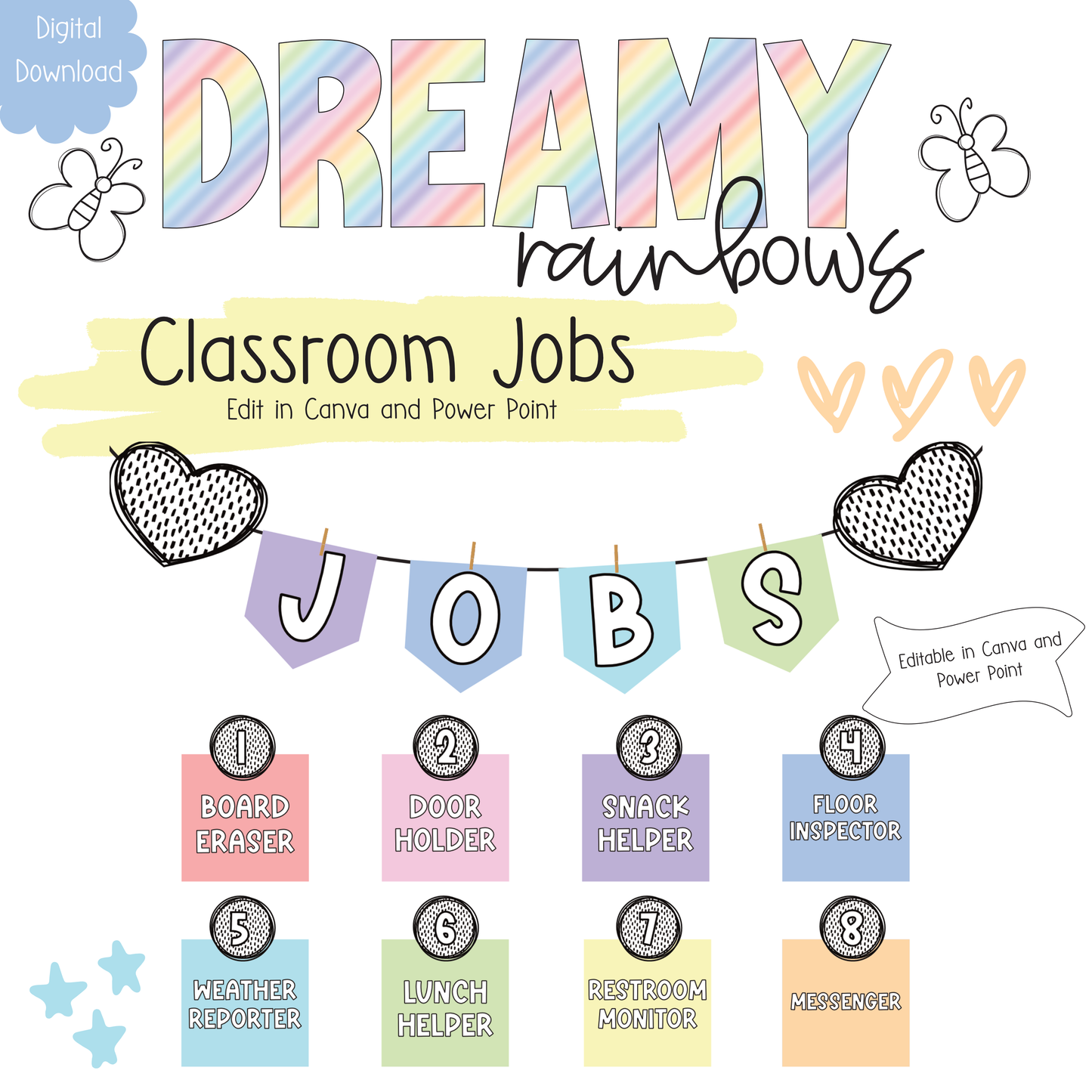 Classroom Jobs- Digital Download