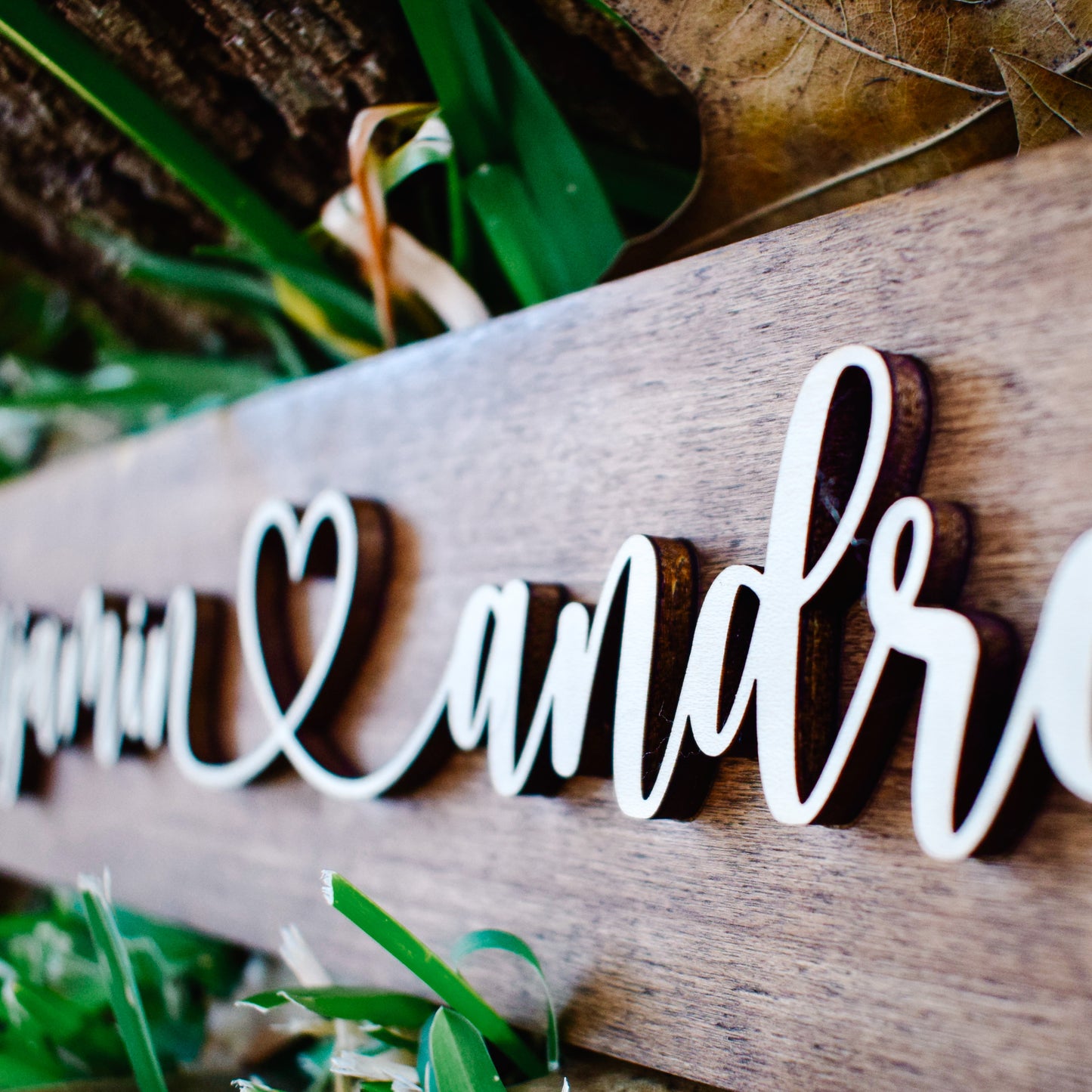 Couple’s heart sign