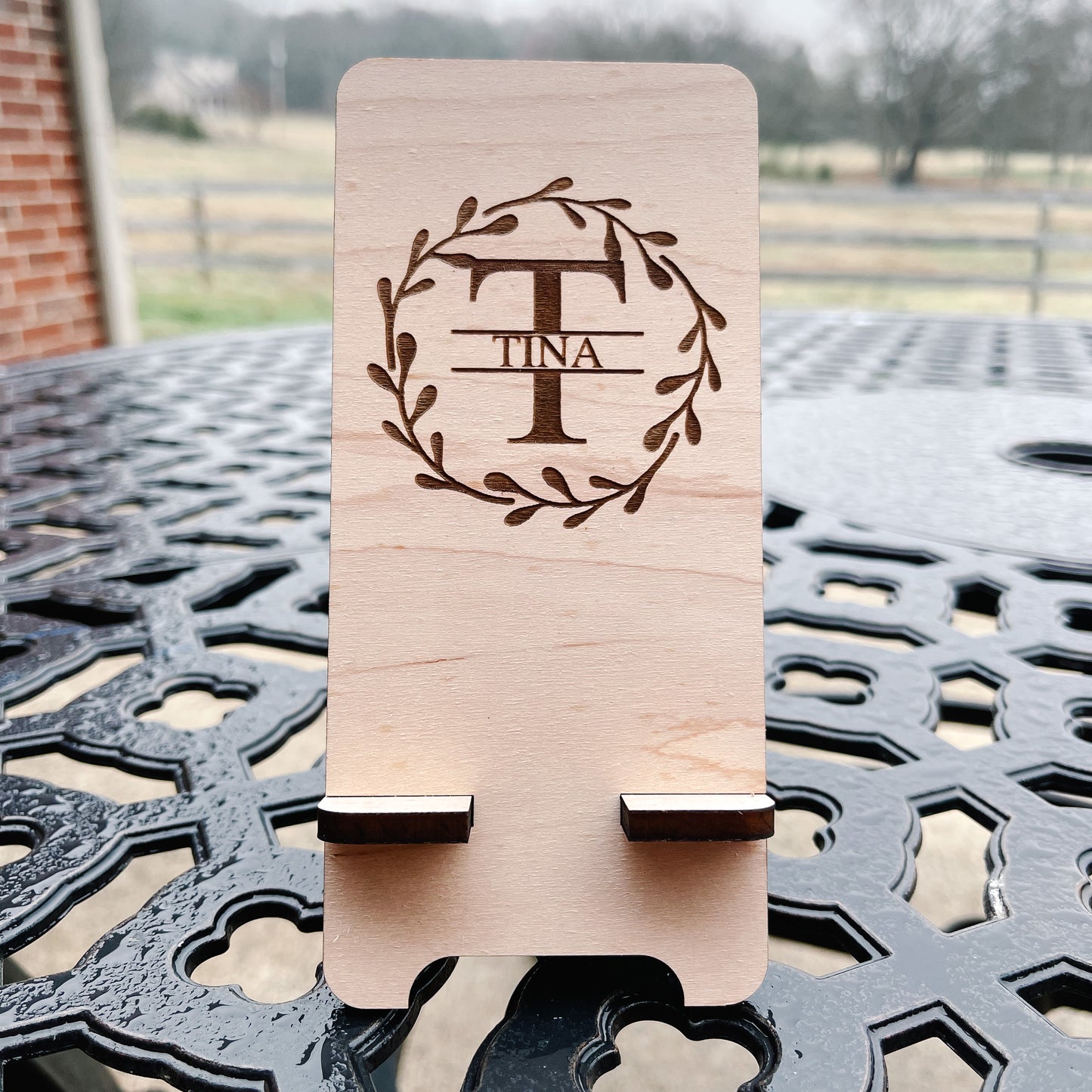 Monogram Cell Phone Stand