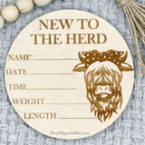 New to the heard Birth Stats Sign